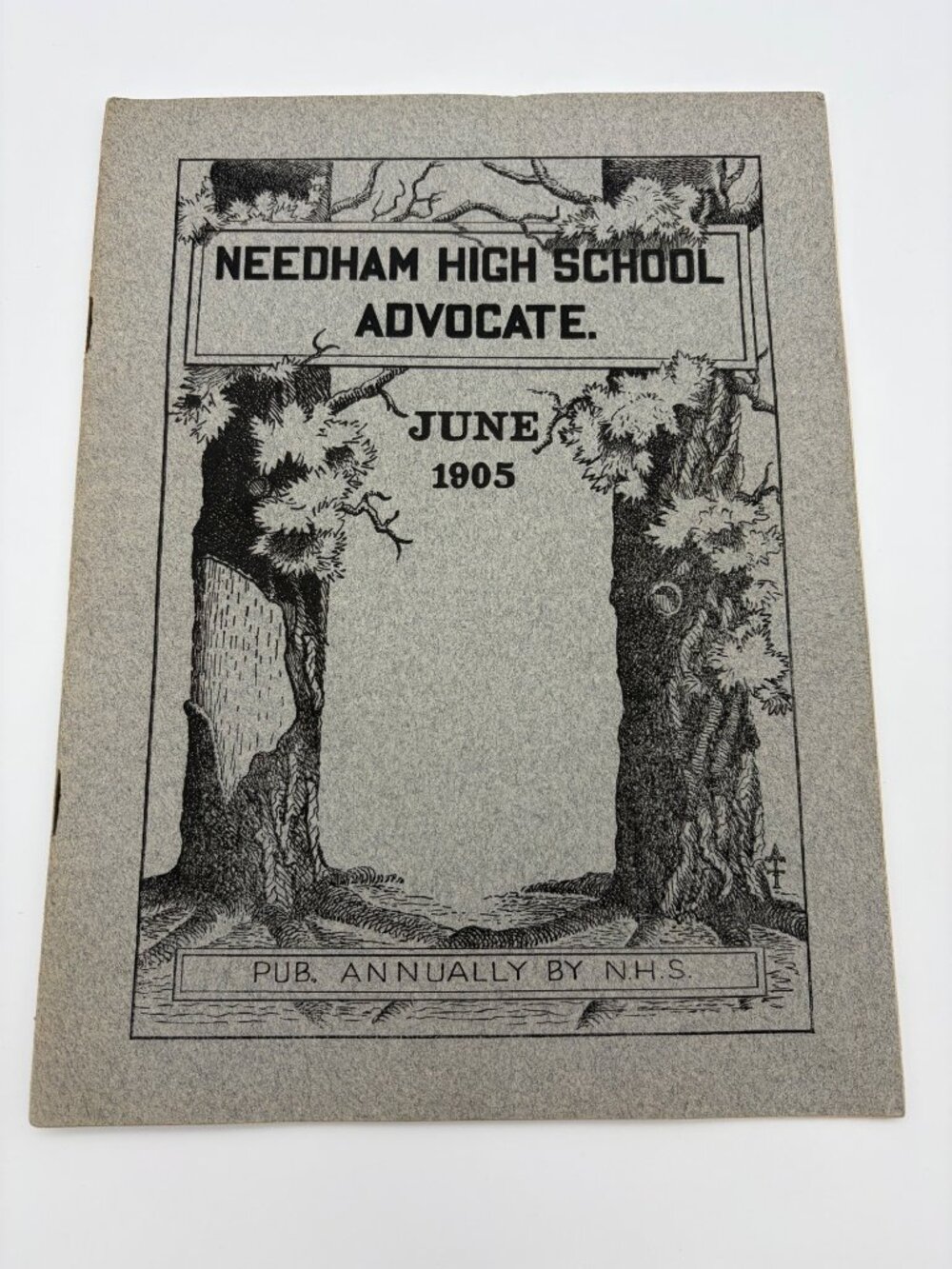 1905 Needham High School Advocate Annual Magazine MA Photos Ads Local History MA